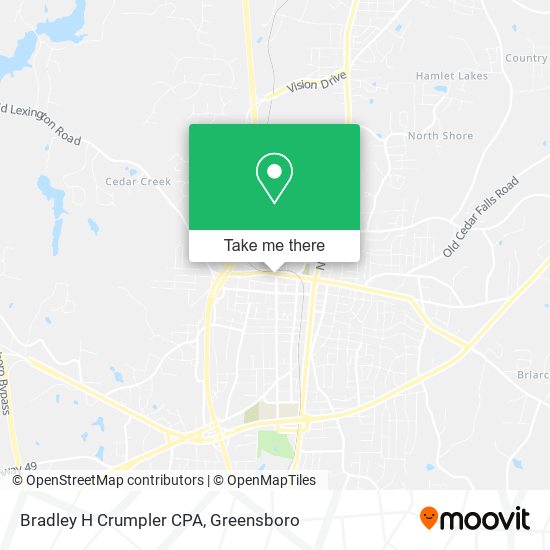 Bradley H Crumpler CPA map