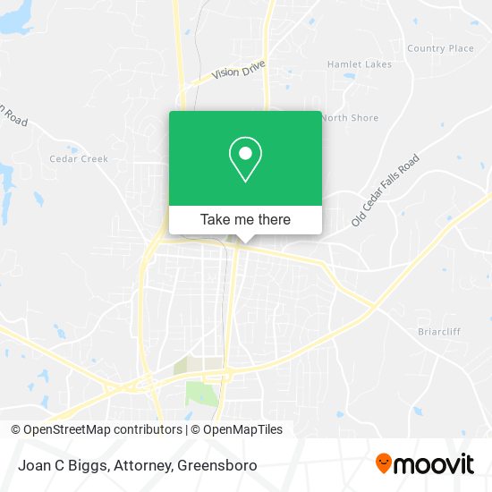 Mapa de Joan C Biggs, Attorney