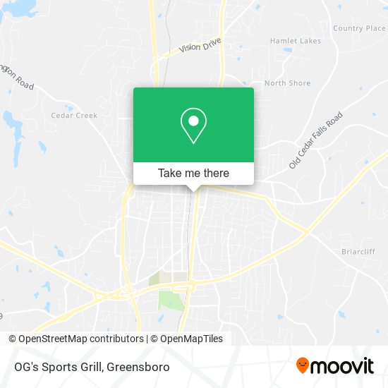 OG's Sports Grill map