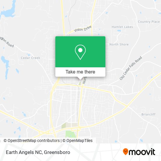 Earth Angels NC map