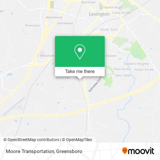 Mapa de Moore Transportation