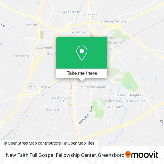 New Faith Full Gospel Fellowship Center map