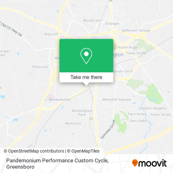 Pandemonium Performance Custom Cycle map
