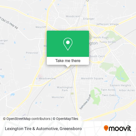 Lexington Tire & Automotive map