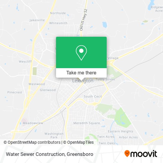 Water Sewer Construction map
