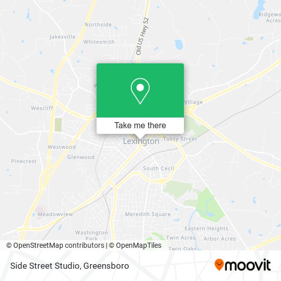 Side Street Studio map