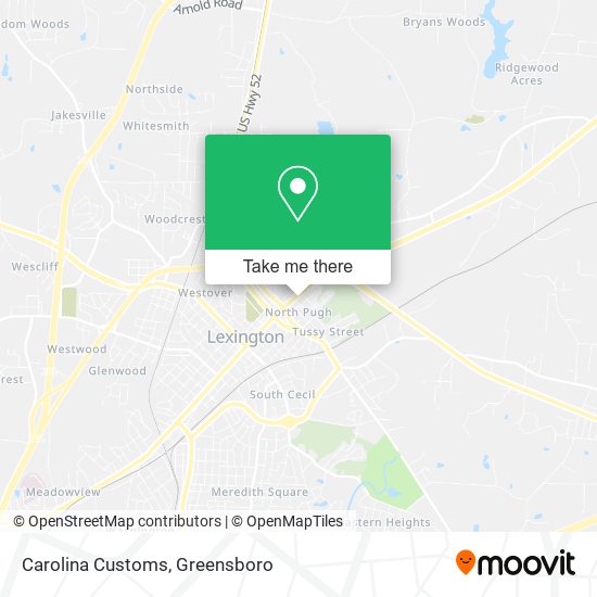 Carolina Customs map