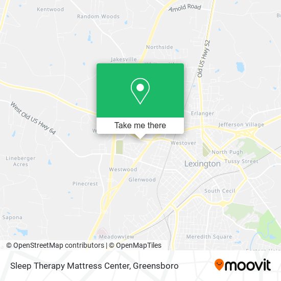 Mapa de Sleep Therapy Mattress Center