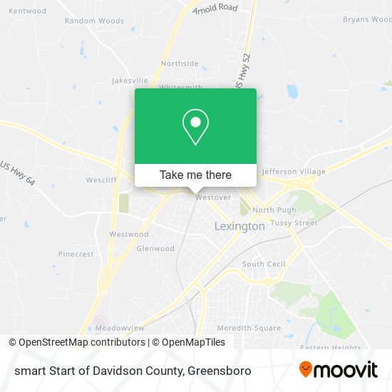 smart Start of Davidson County map