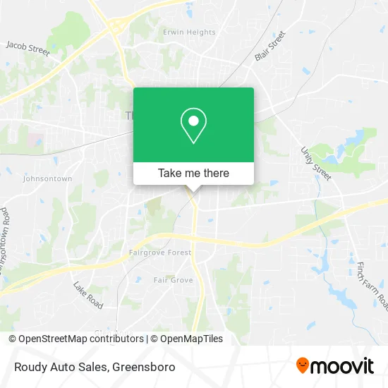 Roudy Auto Sales map