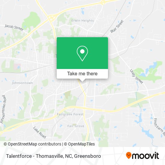 Talentforce - Thomasville, NC map