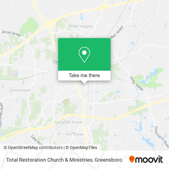 Total Restoration Church & Ministries map
