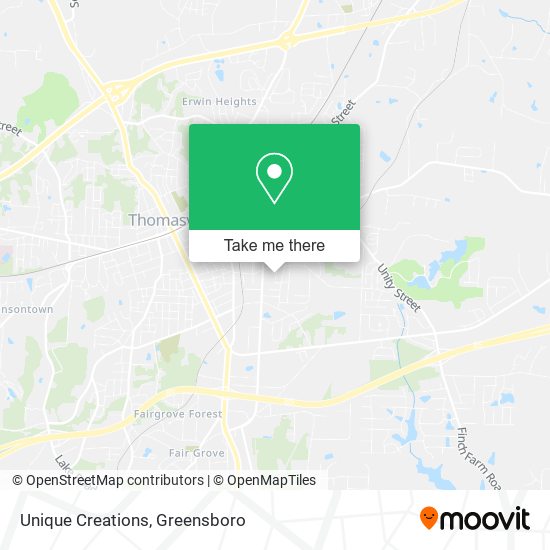 Unique Creations map
