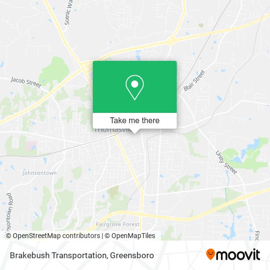 Brakebush Transportation map