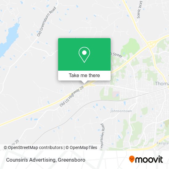 Counsin's Advertising map