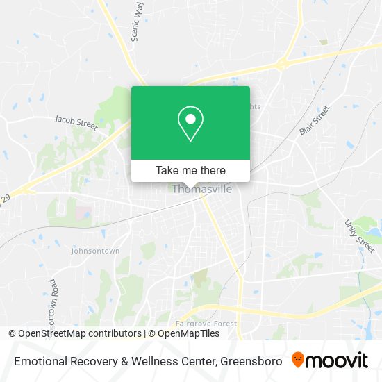 Mapa de Emotional Recovery & Wellness Center