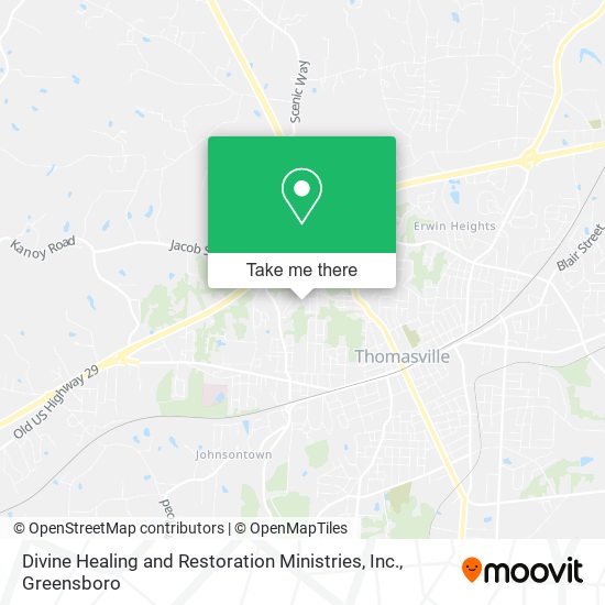 Mapa de Divine Healing and Restoration Ministries, Inc.
