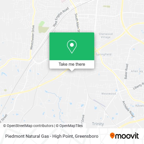 Piedmont Natural Gas - High Point map
