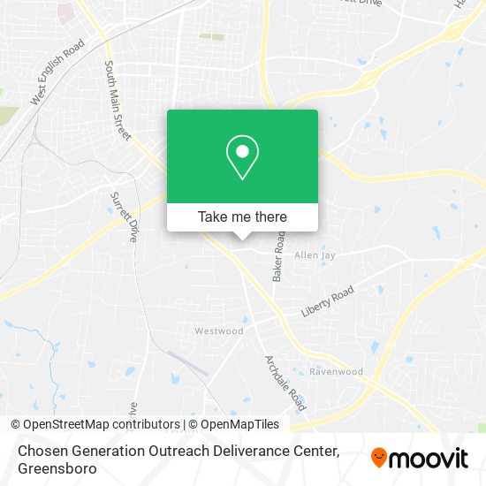 Mapa de Chosen Generation Outreach Deliverance Center