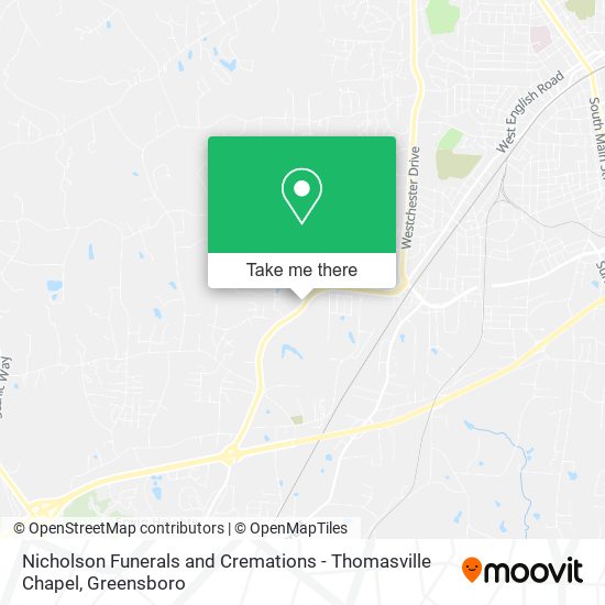 Nicholson Funerals and Cremations - Thomasville Chapel map