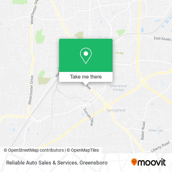 Reliable Auto Sales & Services map