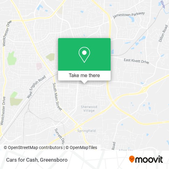 Cars for Cash map