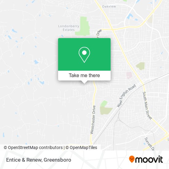 Mapa de Entice & Renew