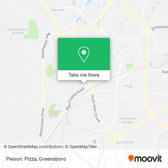 Pieson. Pizza map