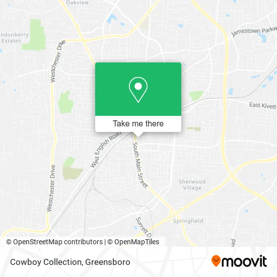 Cowboy Collection map