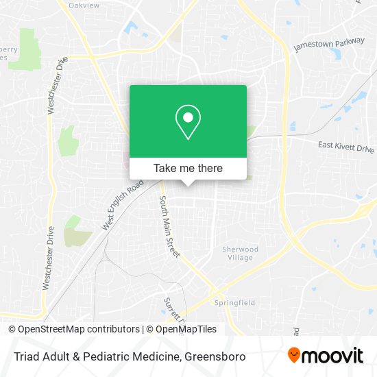 Triad Adult & Pediatric Medicine map