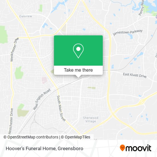 Hoover's Funeral Home map