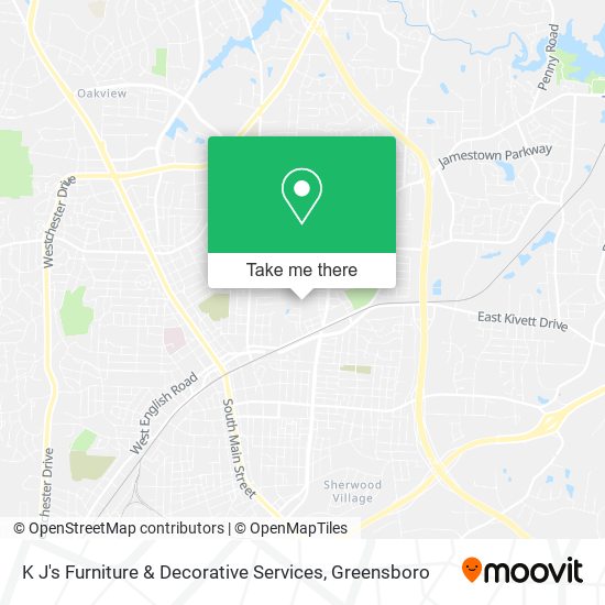 K J's Furniture & Decorative Services map