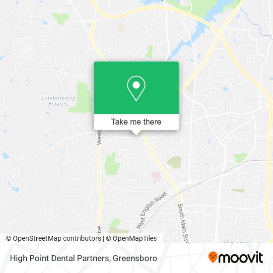 High Point Dental Partners map
