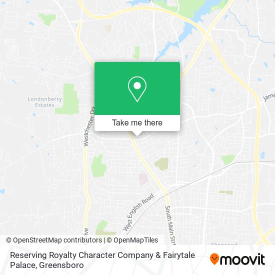 Reserving Royalty Character Company & Fairytale Palace map