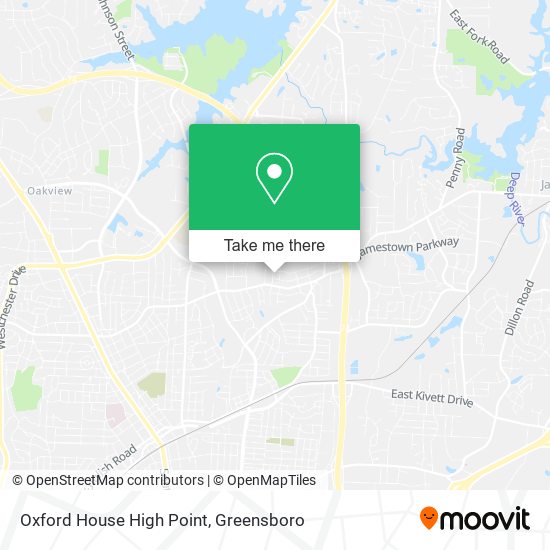 Oxford House High Point map