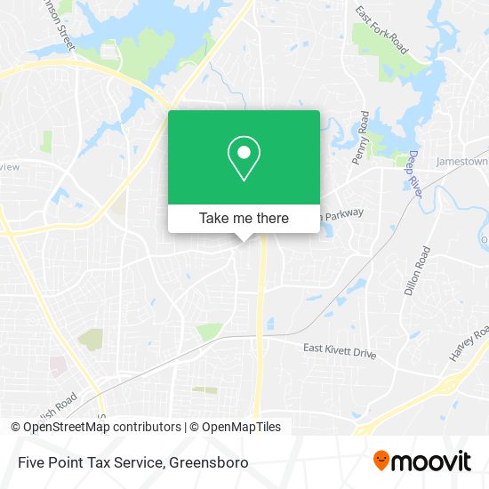 Mapa de Five Point Tax Service