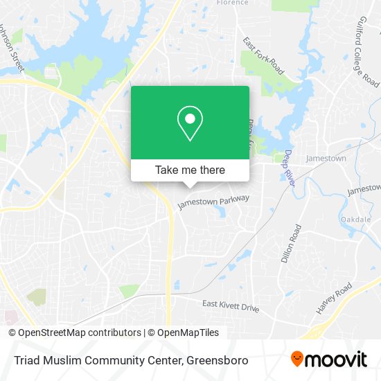 Triad Muslim Community Center map