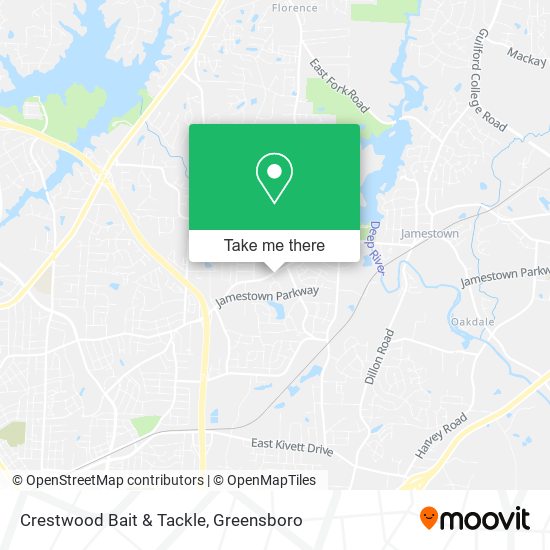 Crestwood Bait & Tackle map
