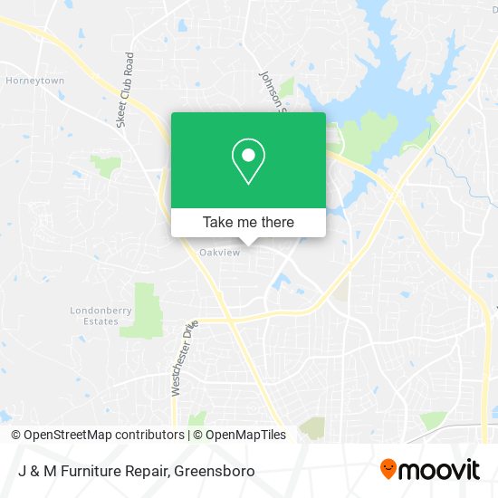 J & M Furniture Repair map