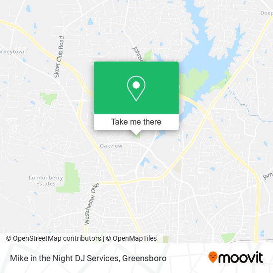 Mike in the Night DJ Services map