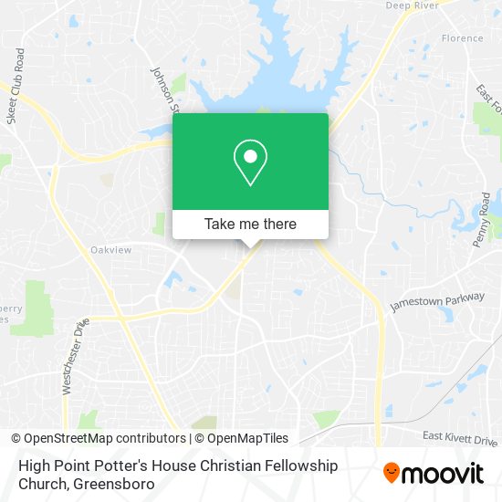 Mapa de High Point Potter's House Christian Fellowship Church