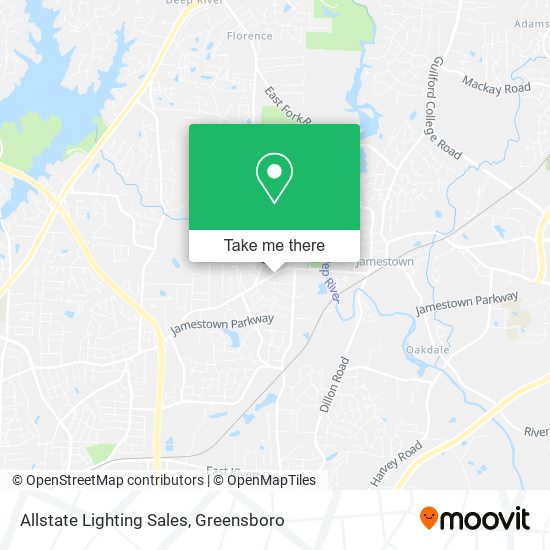 Allstate Lighting Sales map