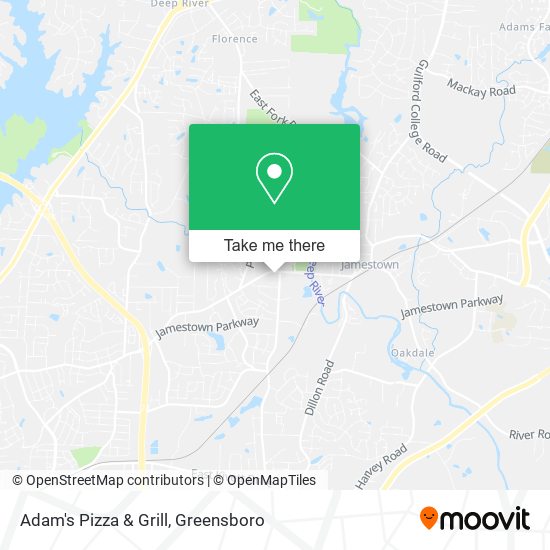 Mapa de Adam's Pizza & Grill