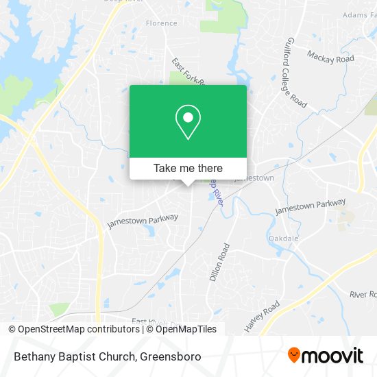 Mapa de Bethany Baptist Church