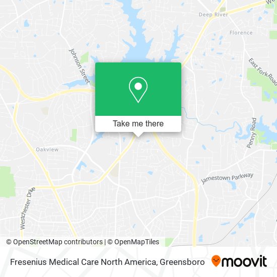 Mapa de Fresenius Medical Care North America