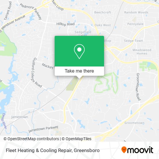 Fleet Heating & Cooling Repair map