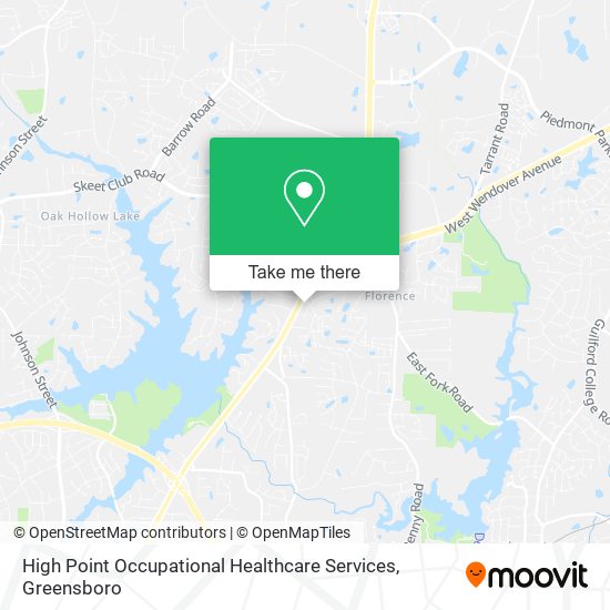 High Point Occupational Healthcare Services map