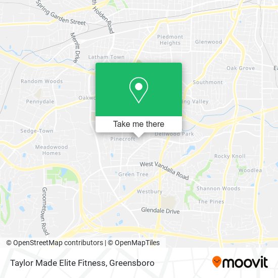 Taylor Made Elite Fitness map