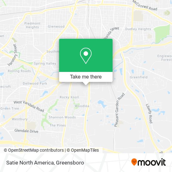 Satie North America map