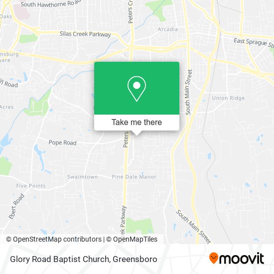 Mapa de Glory Road Baptist Church